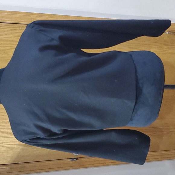 Neiman Marcus vintage wool black crop blazer - Picture 3 of 5